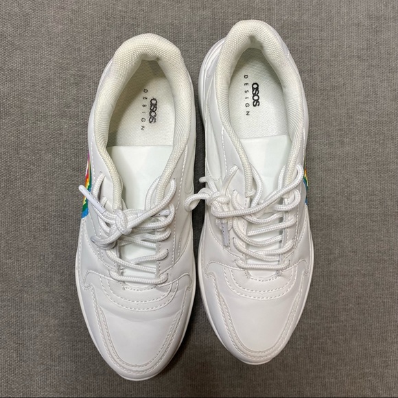 ASOS Design Degree Chunky Rainbow Sneakers - Picture 5 of 9